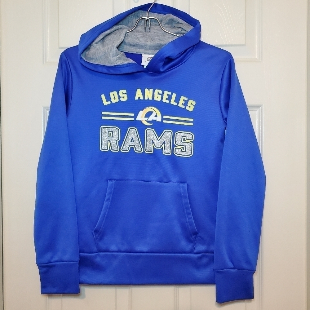 NFL Los Angeles Rams Girls' Fleece Hoodie - Official Licenced (L 10/12)